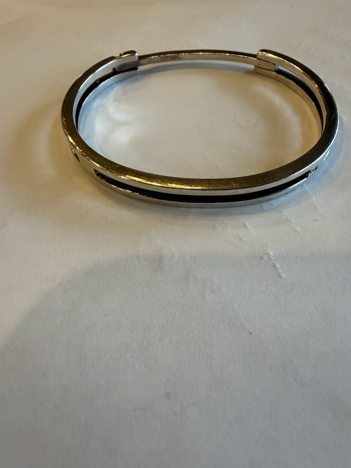 925 Sterling Silver Hinged Bangle - image 4