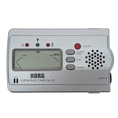 Korg GA-30 Guitar Bass Tuner Chromatic LCD Display Metronome Tested Works