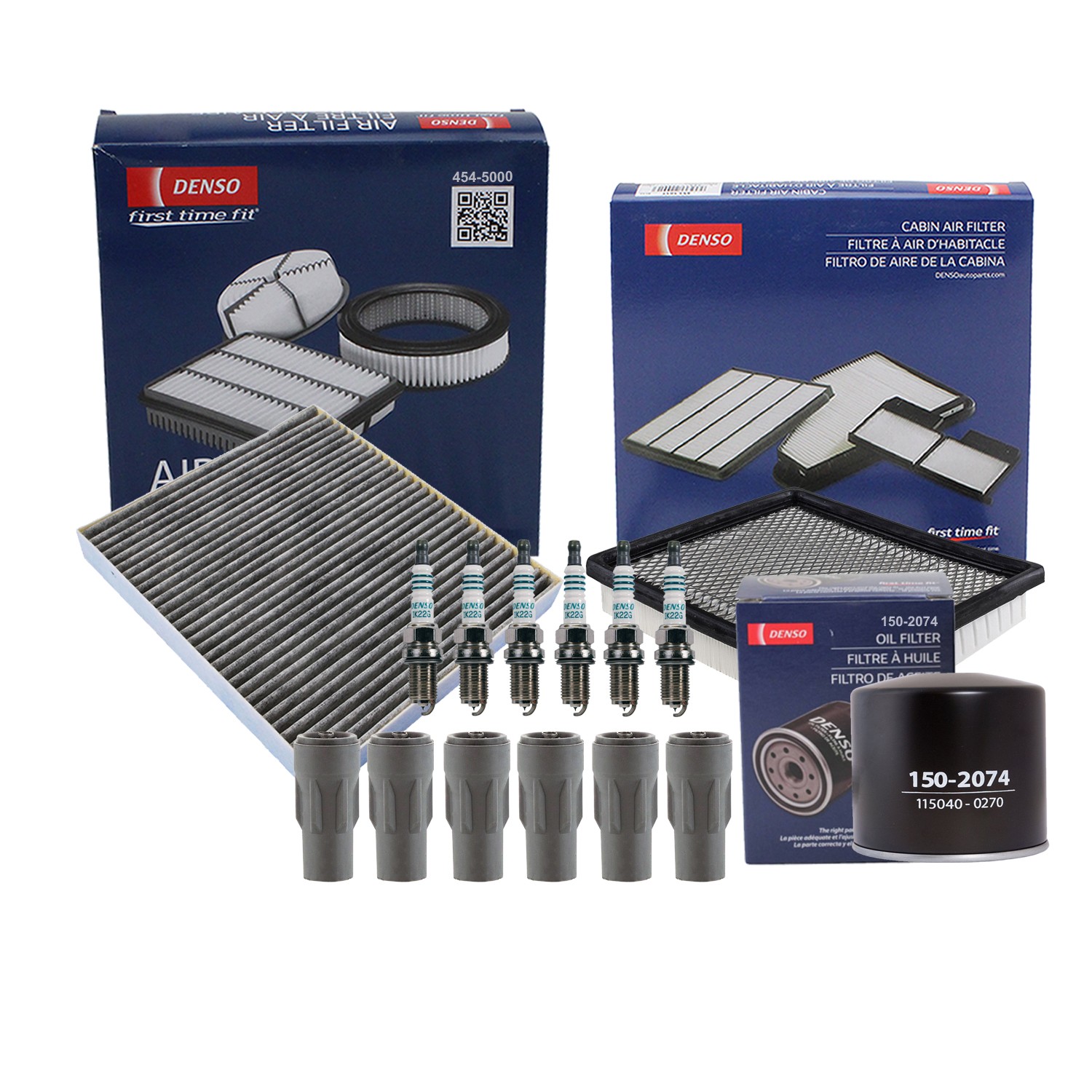 Denso Tune Up Kit 6 Spark Plugs  Boots Kit for Avenger Sebring V6 W/ Gap 0.044