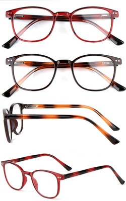 Ovale Lesebrille Retro Unisex Metall Federscharniere extra starke Bügel DX83
