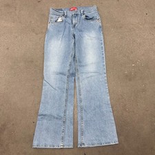 Levi's 517 Stretch Regular Flared Jeans Girls 14 Blue Light Wash Denim Stretch