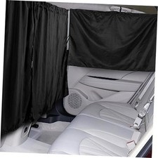 Set of 3 Car Privacy Curtains - 95 Light Blocking Fabric Rear Seat Side