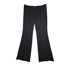 Nine West Womens Black Flared Dress Pants Mid Rise Work Trousers Size 12