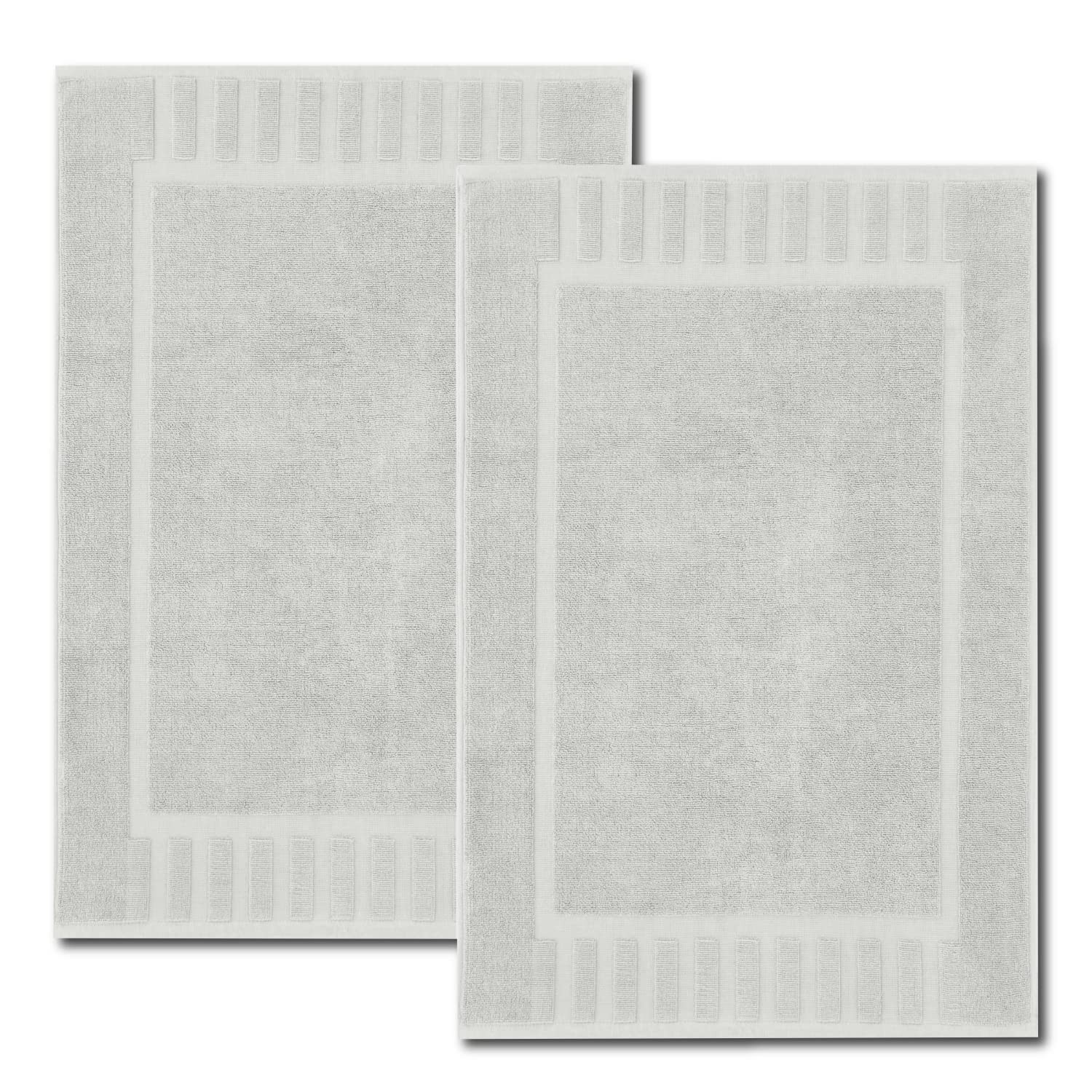 Set - Absorbent Cotton Hotel 2x34" 2 Pack Silver