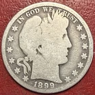 1899-O Barber Silver Half Dollar. Free Shipping