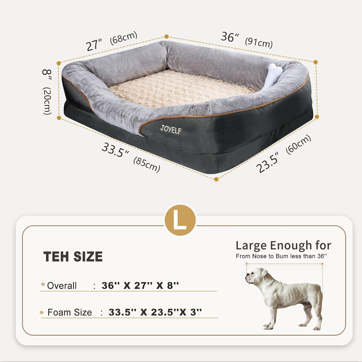 Cuccia Ortopedica Memory Foam per Cani - Come un Nido Sicuro - 2