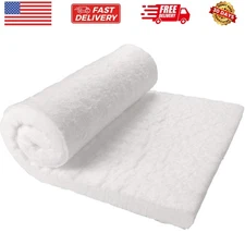 Ceramic Fiber Insulation, 1" Thick x 12" x 24", 2400F Fireproof Insulation Bl...