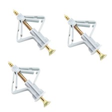 50 Pcs Drywall Anchors Kit Butterfly Anchors Hollow Wall Anchors Heavy Duty Dry