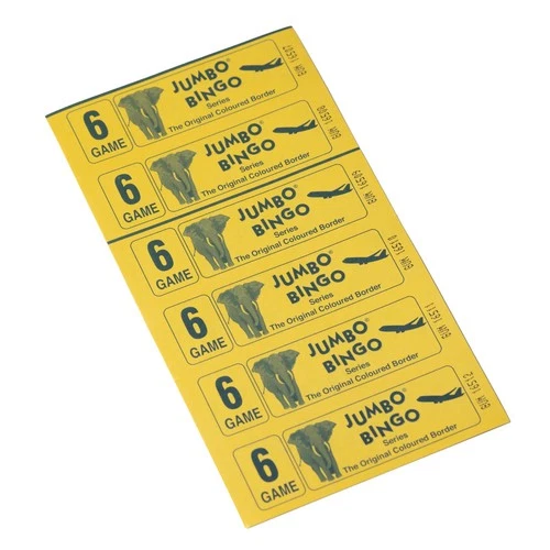 750 6 PAGE GAMES JUMBO BINGO TICKETS 6 TO VIEW JUMBO BINGO BOOKS