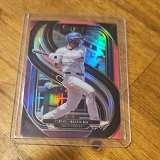 Ching-Hsien Ko 2025 Panini Select Pink Prizm Premier Level /199 LA Dodgers RC