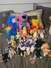 LOT OF 30+  Vintage Stuffed Animals And Beanies
