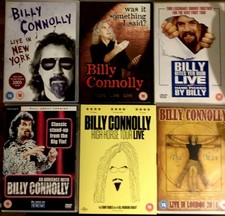 Billy Connolly, 6 x DVD Collection. Live! Live! Live!