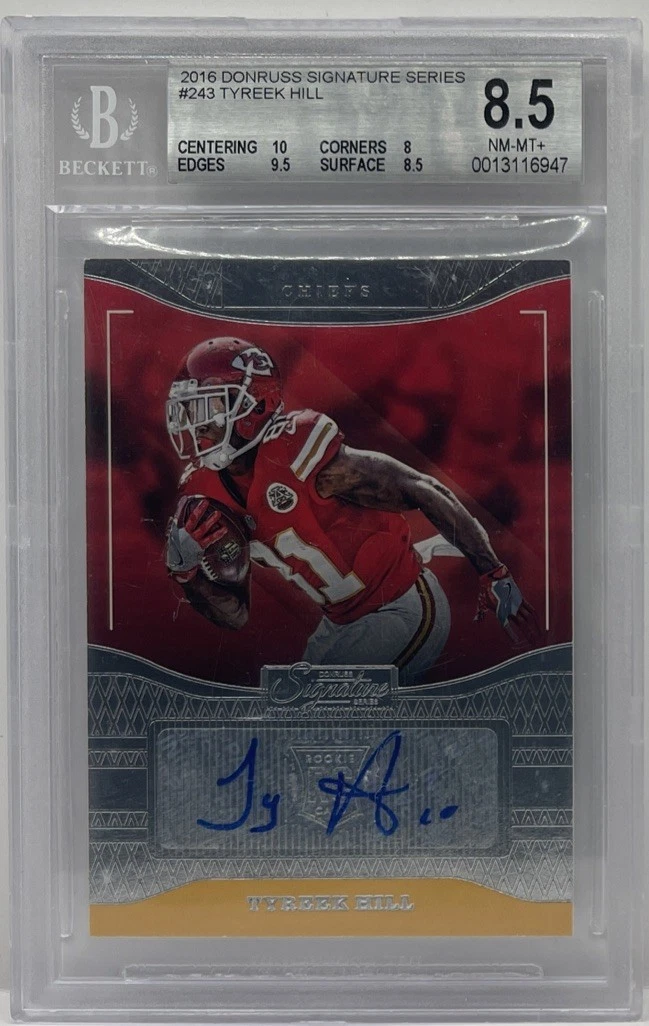 Football 8.5 Graded 2016 Season Serial Numbered Sports Trading