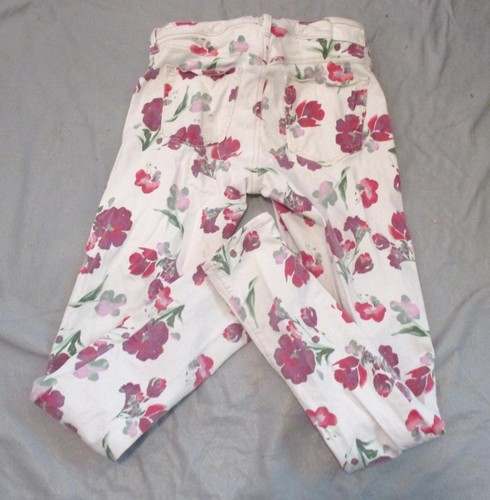 Junior Size 27 SOLD Design Lab Stretch Jeans Rose Flower Print Inseam 30" - Picture 4 of 5