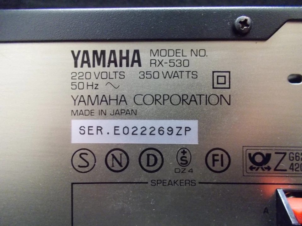 Yamaha RX-530, Stereo Receiver, schwarz. #V-1348 - Bild 4 von 4