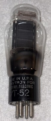 VT-52 Hytron Made For Western Electric Vacuum Tube Amplitrex Tested 110% 