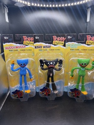 Poppy Playtime Bendy Figure Set Of 3 Huggy Wuggy The Wiggies Killy Willy