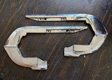 Original 1968 Cadillac Upper Front Bumpers Chrome Trims
