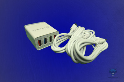 Fast Charging Hub + 4 Cables   For SlimeVR / Full Body VR Trackers