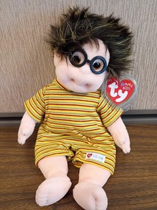 U Vintage Ty Beanie Kids "Specs"  In Yellow Striped  one piece outfit