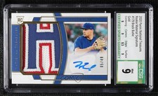 2020 Panini National Treasures Gold 5/49 Brock Burke #179 CSG 9 Mint Auto 0s2w