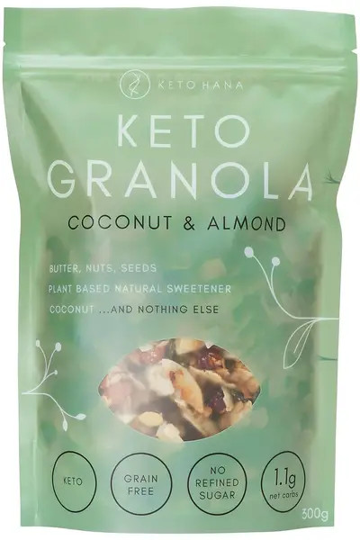 Keto Hana Coconut & Almond (Original Butter) Keto Granola 300g - Image 3