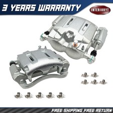 2pcs Front Brake Calipers Wbrackets For 2005-2012 Ford F-250 F-350 Super Duty