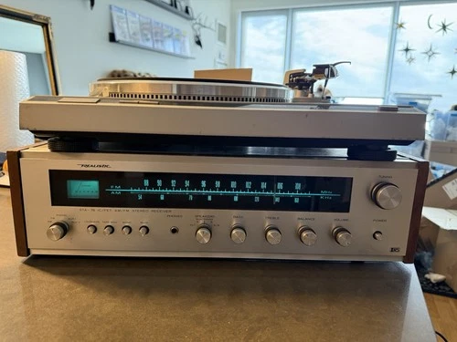 Vintage Technics Turntable And Realistic Receiver