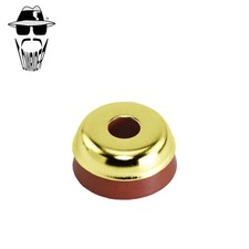 ORIGINAL LOWRIDER Gold Springer Fork Head Ring & Brown Rubber 32mm Universal.