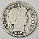 1892 S San Francisco 10c Cents Barber Dime G Good Details Semi Key Date