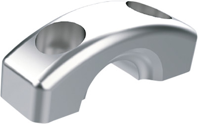 SLYFOX Handlebar Riser Kit - Straight - 1'' Clamping - For 2-1/2'' Rise - Raw