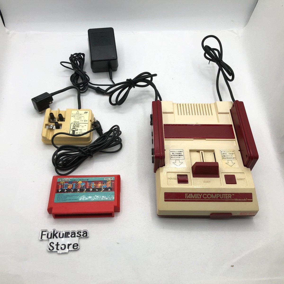 Nintendo Famicom Console Square Botton NES Japan HVC-001 Tested