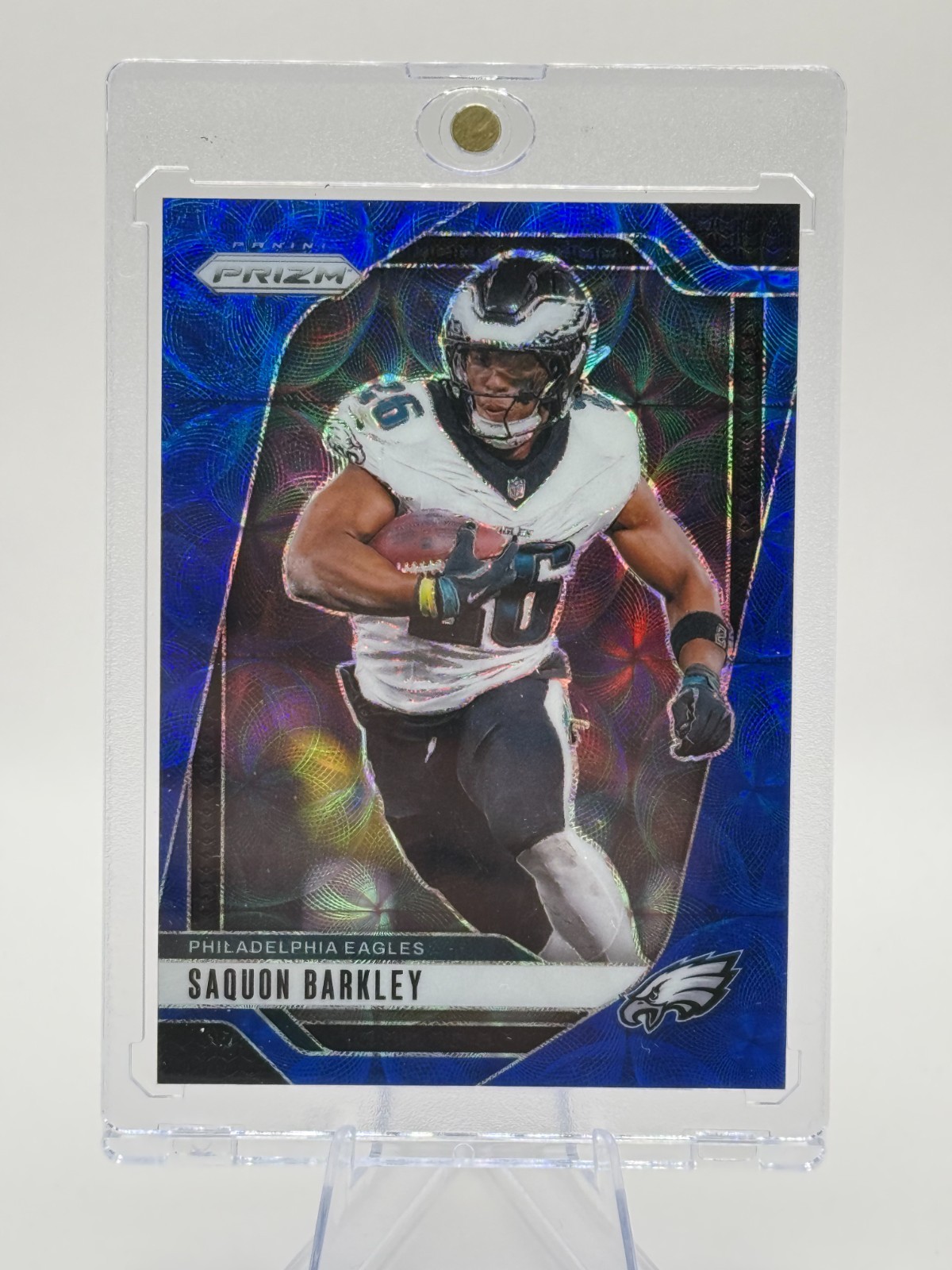 2024 Panini Prizm #232 Saquon Barkley Blue Choice 6/14 Philadelphia Eagles