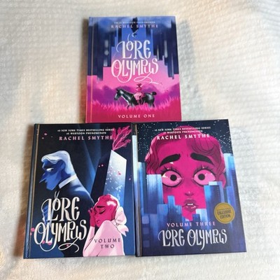 Lore Olympus Volumes 1-3 Hardcover Graphic Novel Set by Rachel Smythe