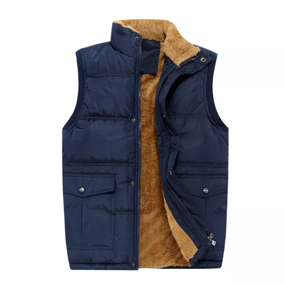 Fur lined utility vest clearance