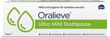 Oralieve Ultra Mild Toothpaste (1 x 75ml), SLS-Free Formula for Sore, Dry, Sensi