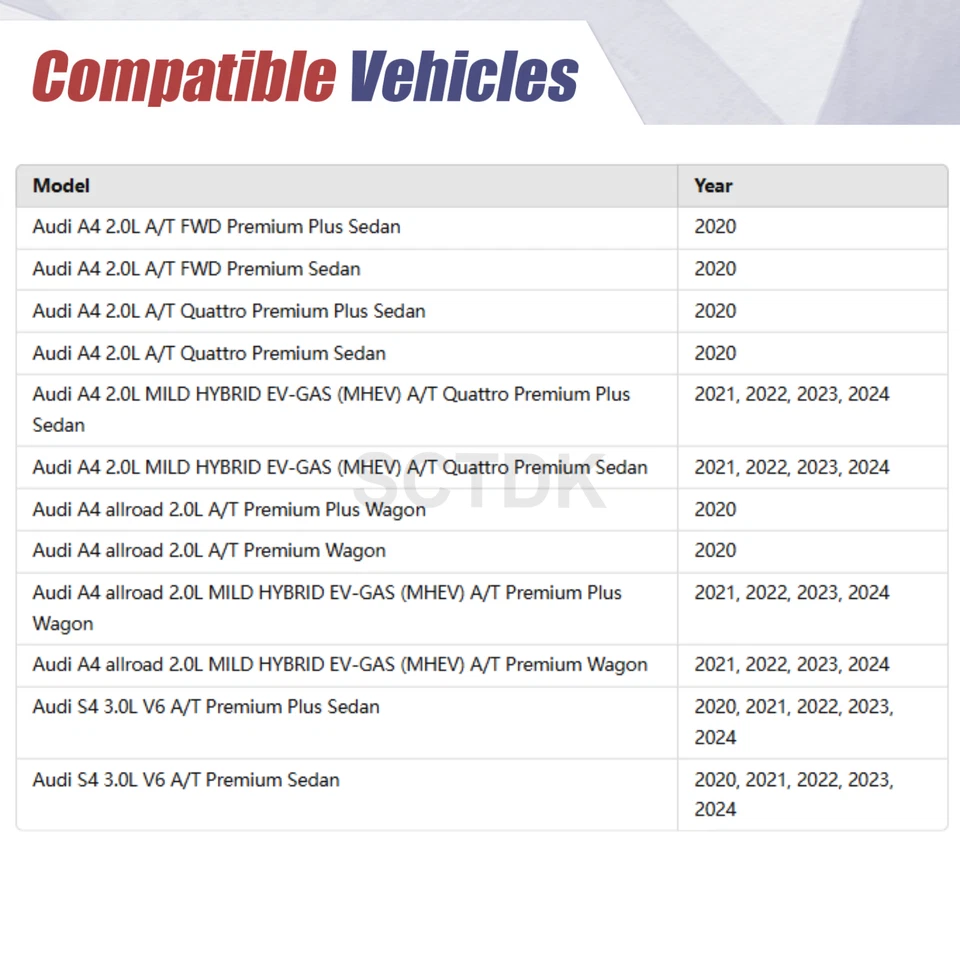 NEW 2PCS For 2020-2023 Audi A4 S4 Left&Right Headlight LED 8W0941034F 8W0941033F - Image 2 of 4