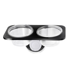 POPETPOP Reptile Feeder Water and Food Double Cup Container Feeding Bowl