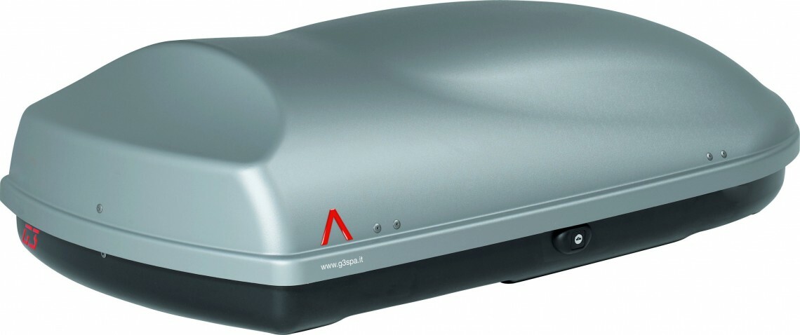 BOX AUTO G3 SIRIO 340 GRIGIO BAULE PORTATUTTO PORTABAGAGLI PORTAPACCHI