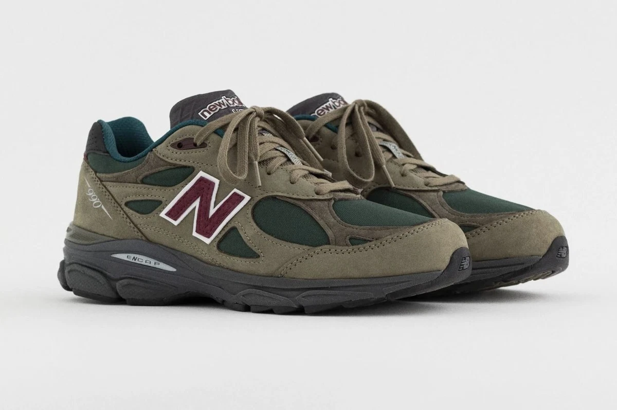 New Balance Made In The USA 990v3 Olive Aim Leon Dore M990GP3