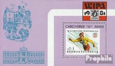 cap verde Bloc 3 (complète.Edition.) neuf avec gomme originale 1981 Exposition p