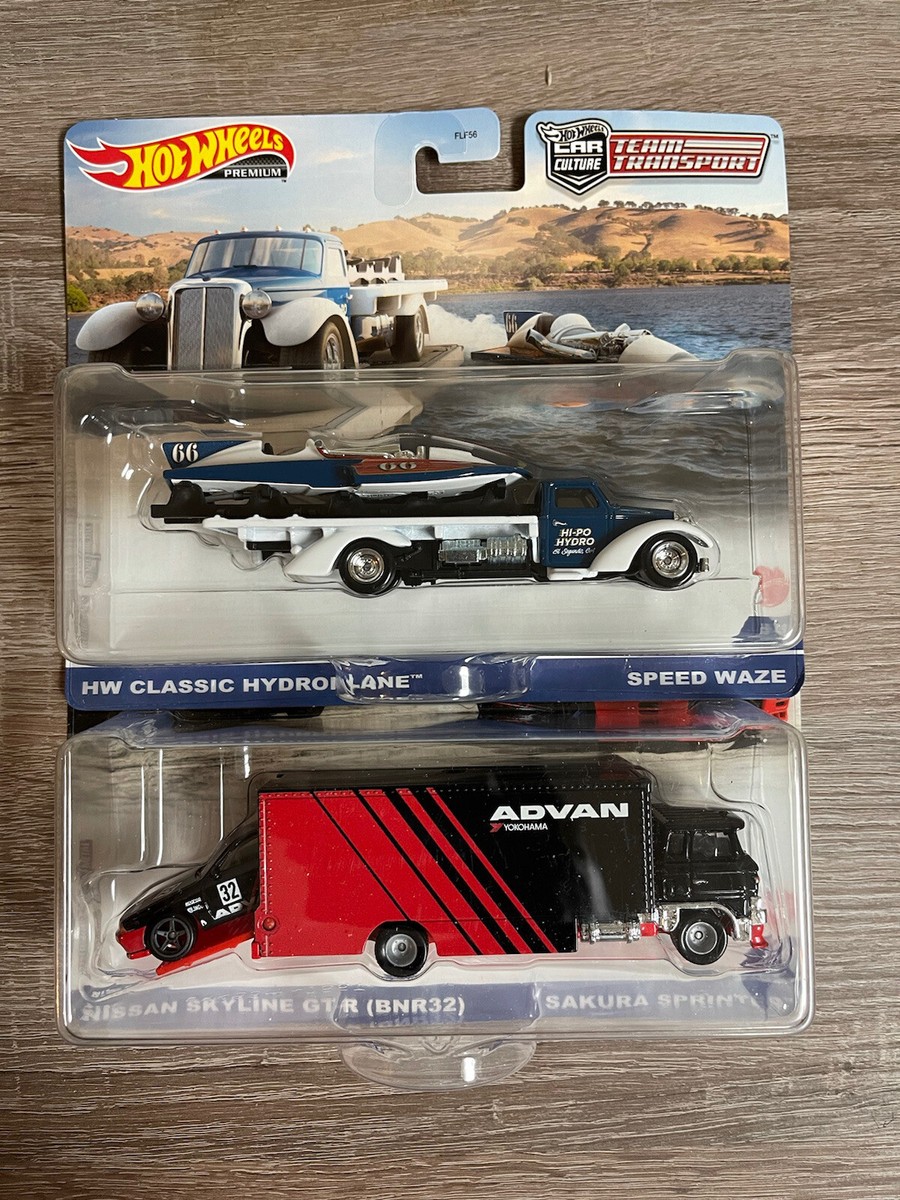 Hot Wheels 2022 Team Transport Hydro Plane & Skyline GT-R BN32 Lot