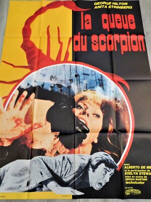 The CACE OF SCOPION TALE サントラ 2LP 帯ポスター付 The Case of the Scorpion's Tail French Poster Original 47
