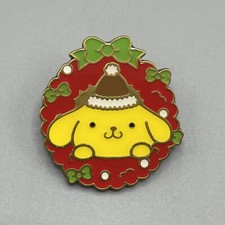 Sanrio Pompompurin Wreath Pin Hello Kitty & Friends Loungefly New Open Box