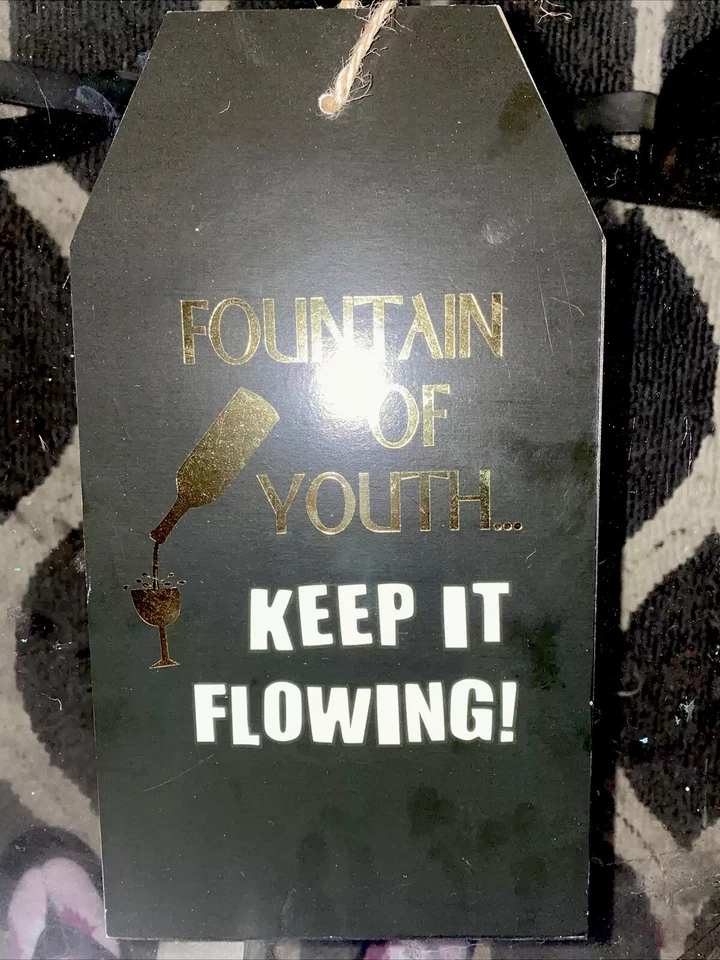 Wall Hanging Signs, Ganz, Lot Of 4, Black, Funny Sayings, BNWT Home Decor - Image 2 of 4