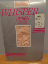 vintage Pantyhose whisper Dance Tights Color Pink Size 2 BMIX20