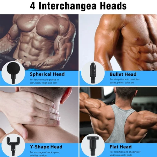 Massage Gun Deep Percussion Massager Muscle Vibration Tissue Relaxing Therapy - Picture 4 of 16