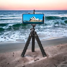 Octopus Mini Tripod: Flexible Phone Camera Stand for iPhone with Clip