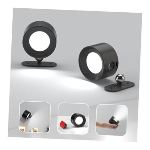 2PCS Rechargeable Battery Operated LED Wall Lamps, Wall Mounted Lights with 3
