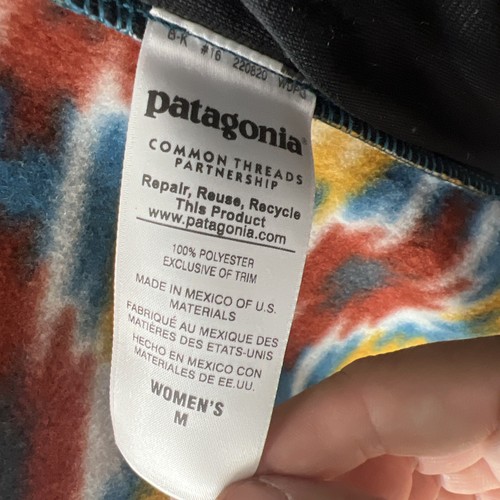 NWT Patagonia Synchilla Vest Fleece Zip Women's Size Medium Wild Desert Aztec - Picture 7 of 8